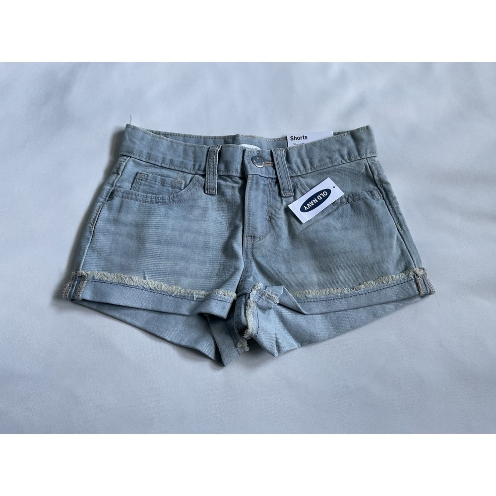 Old Navy  Denim Jean Shorts Adjustable Waist Girls Size 8
